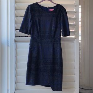 Grey/Black/Blue short sleeve dress